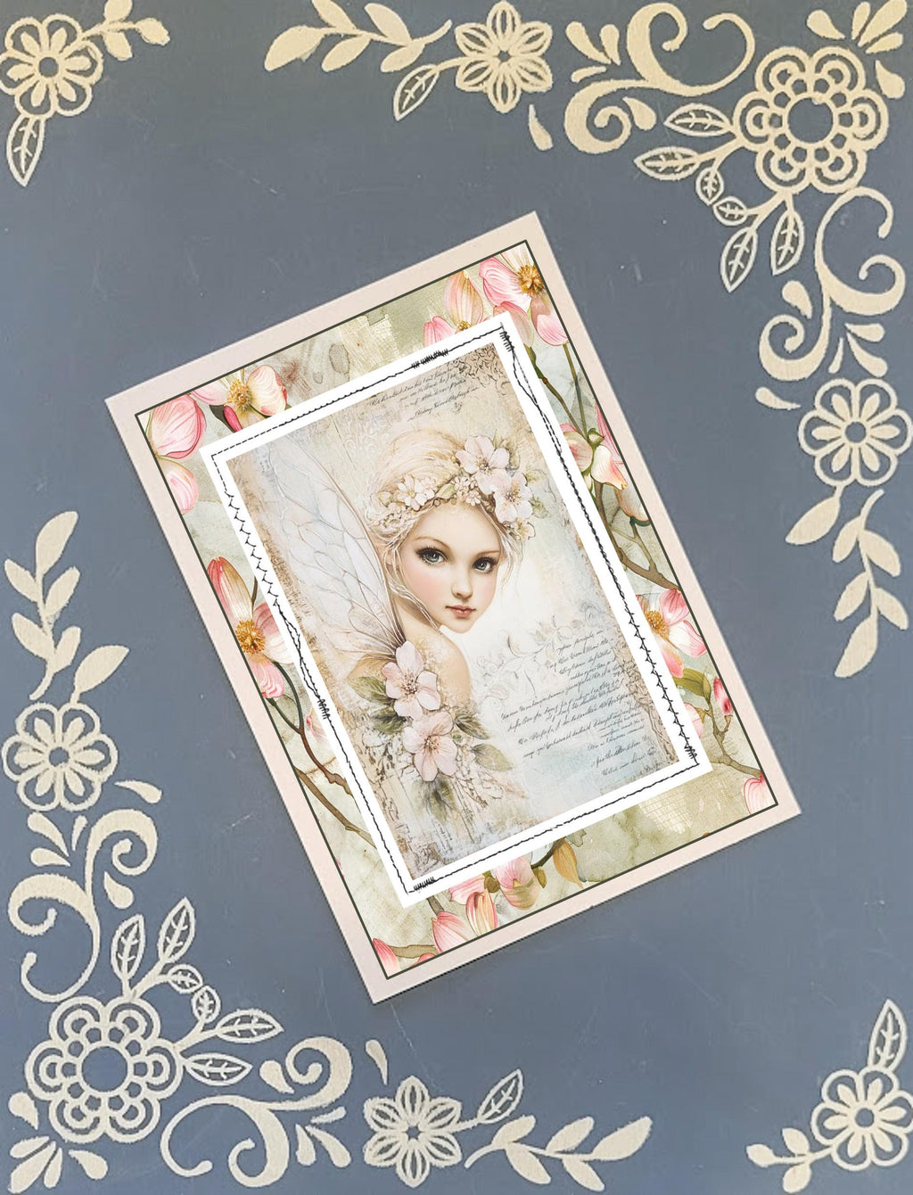 Fairy, Pastel Woodland Fairies, Greeting Card Bundle, 5x7 with Envelopes