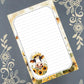 Personalized Cow in Sunflowers 1 Notepad Stationery