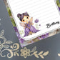 Personalized Spring Fairy Purple, Autumn, Notepad Stationery
