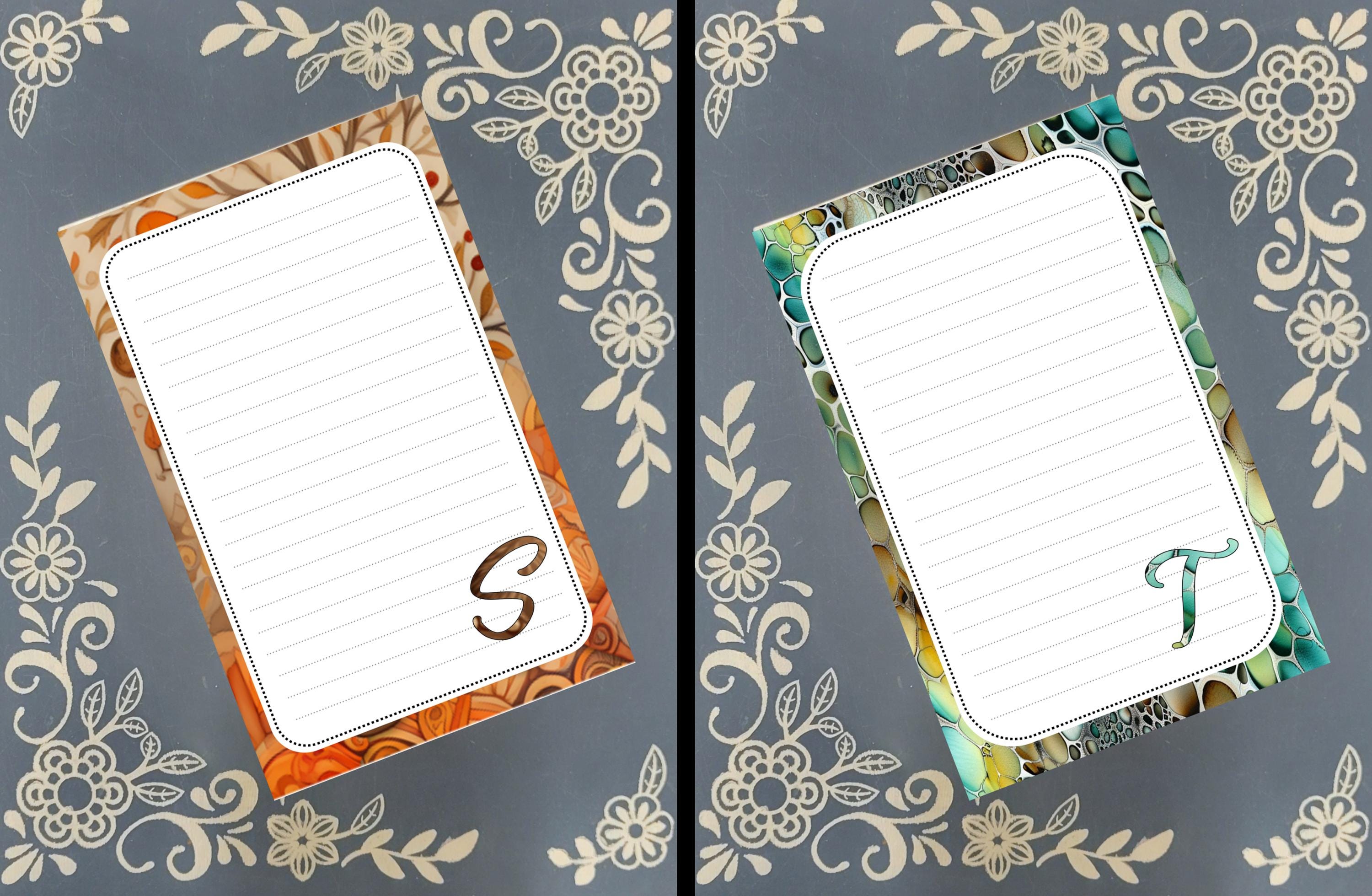 Personalized ABC Animal Notepad, Monogram Stationery