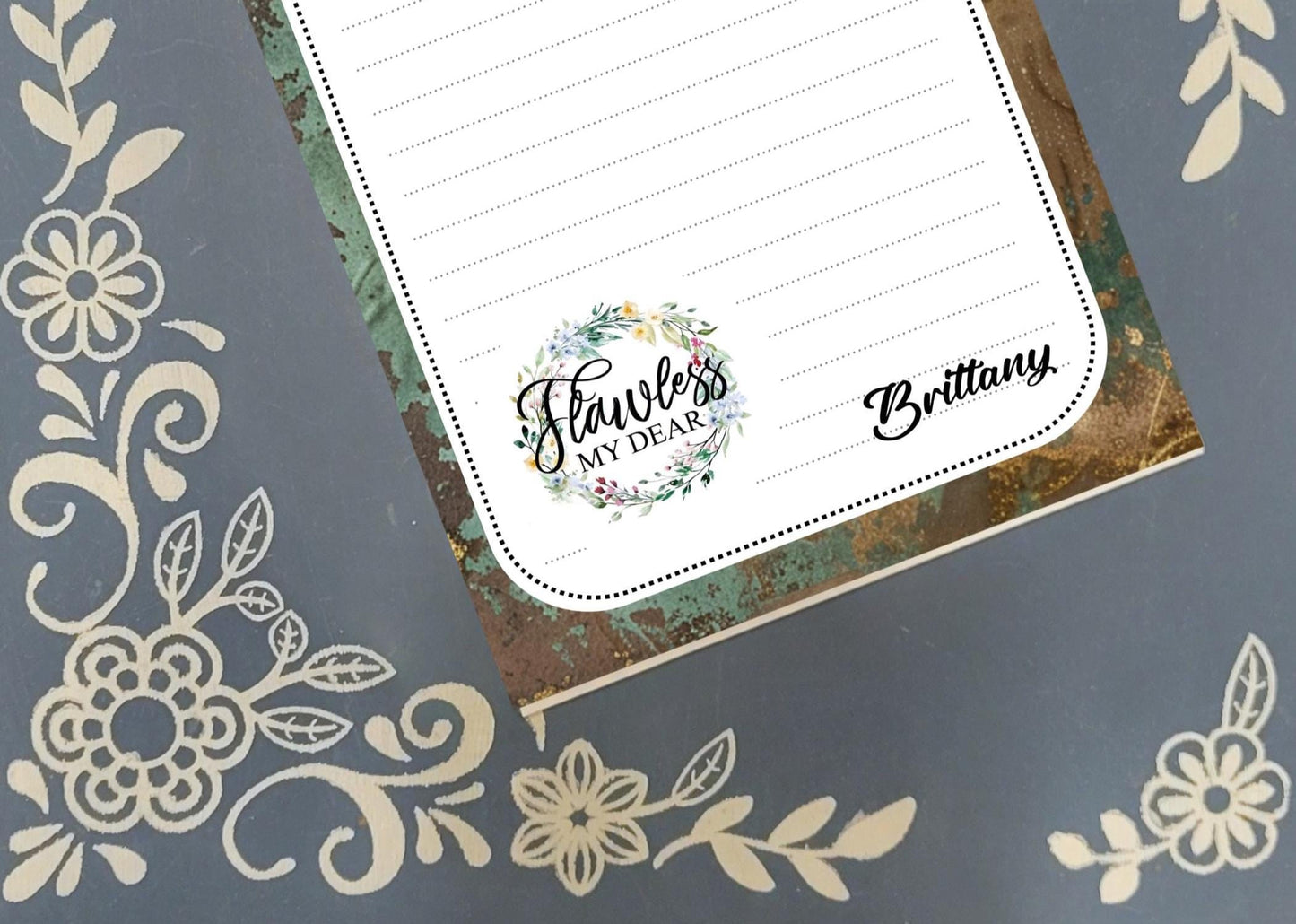 Personalized Flawless My Dear, Notepad Stationery