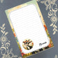 Personalized Baby Goat, black and white, Notepad Stationery
