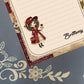 Personalized Victorian Girl, Vintage Rose, Valentine's Day, Hearts & Roses, Notepad Stationery