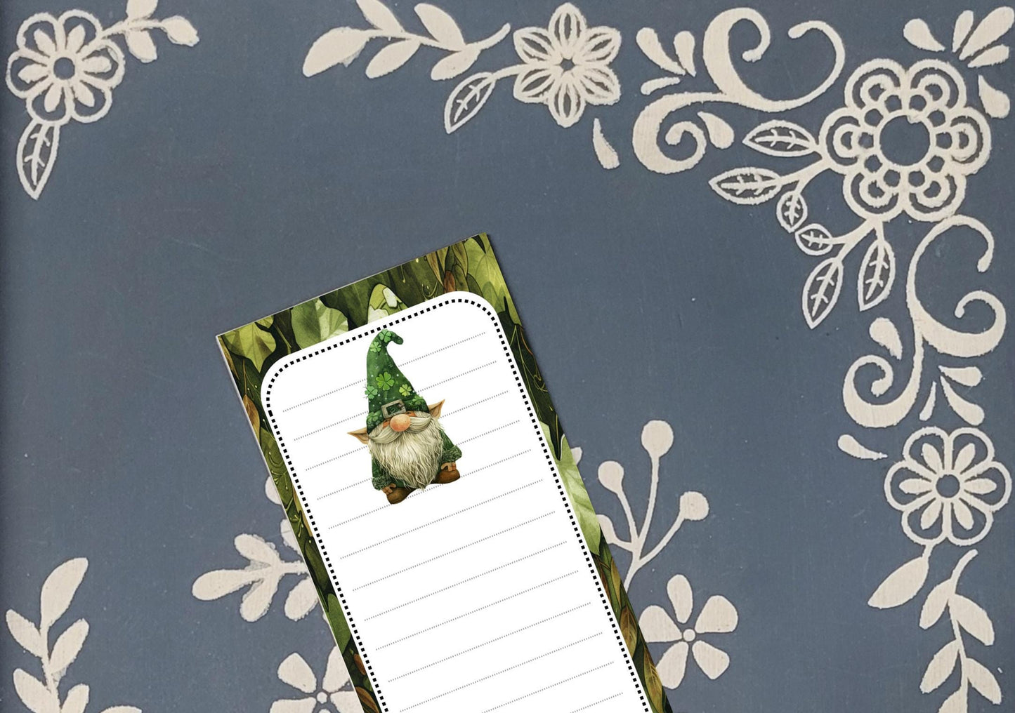 St. Patrick's Day, Green Gnome, Magnet Notepad List Pad