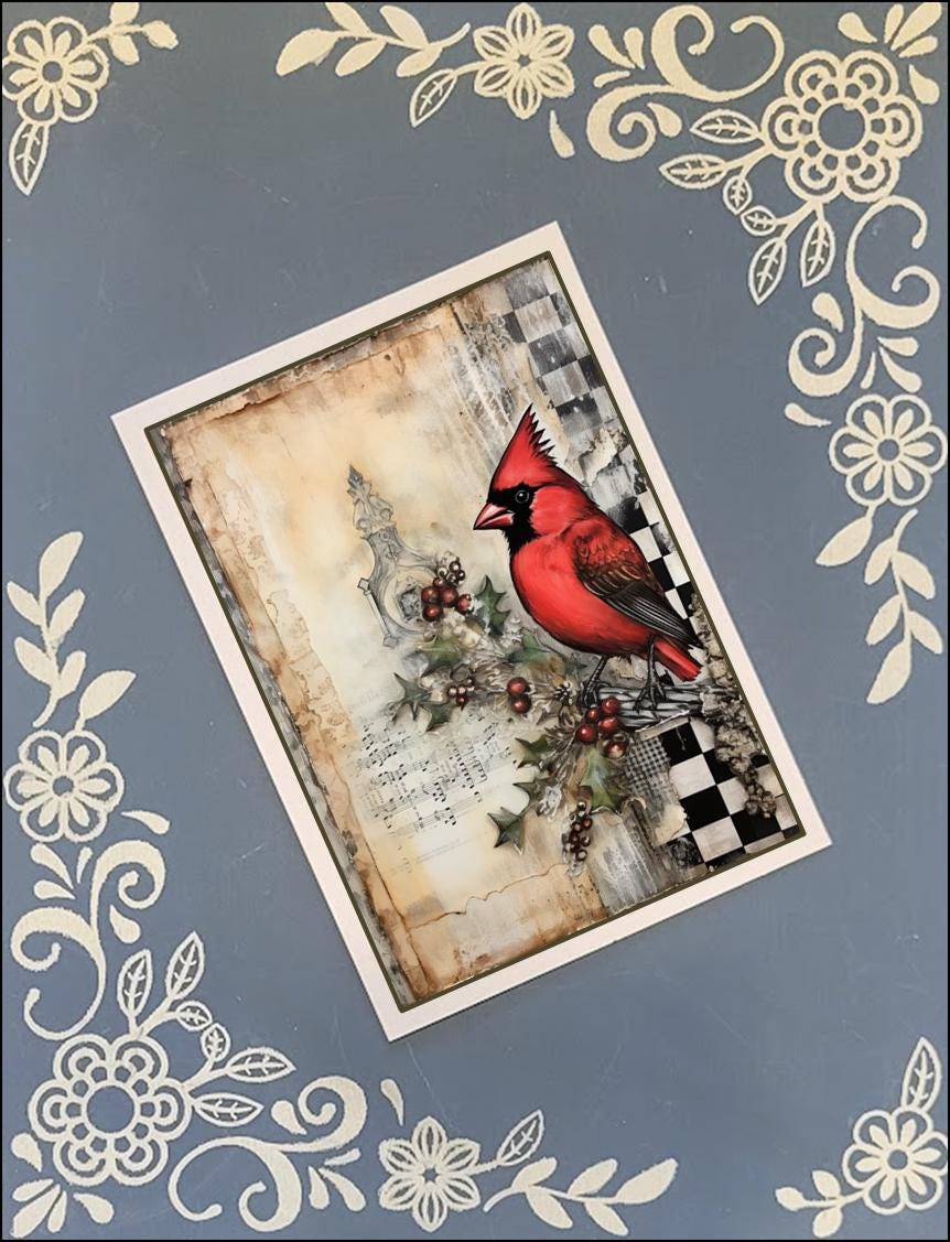 Cardinals, Greeting Card Bundle, 5x7 with Envelopes