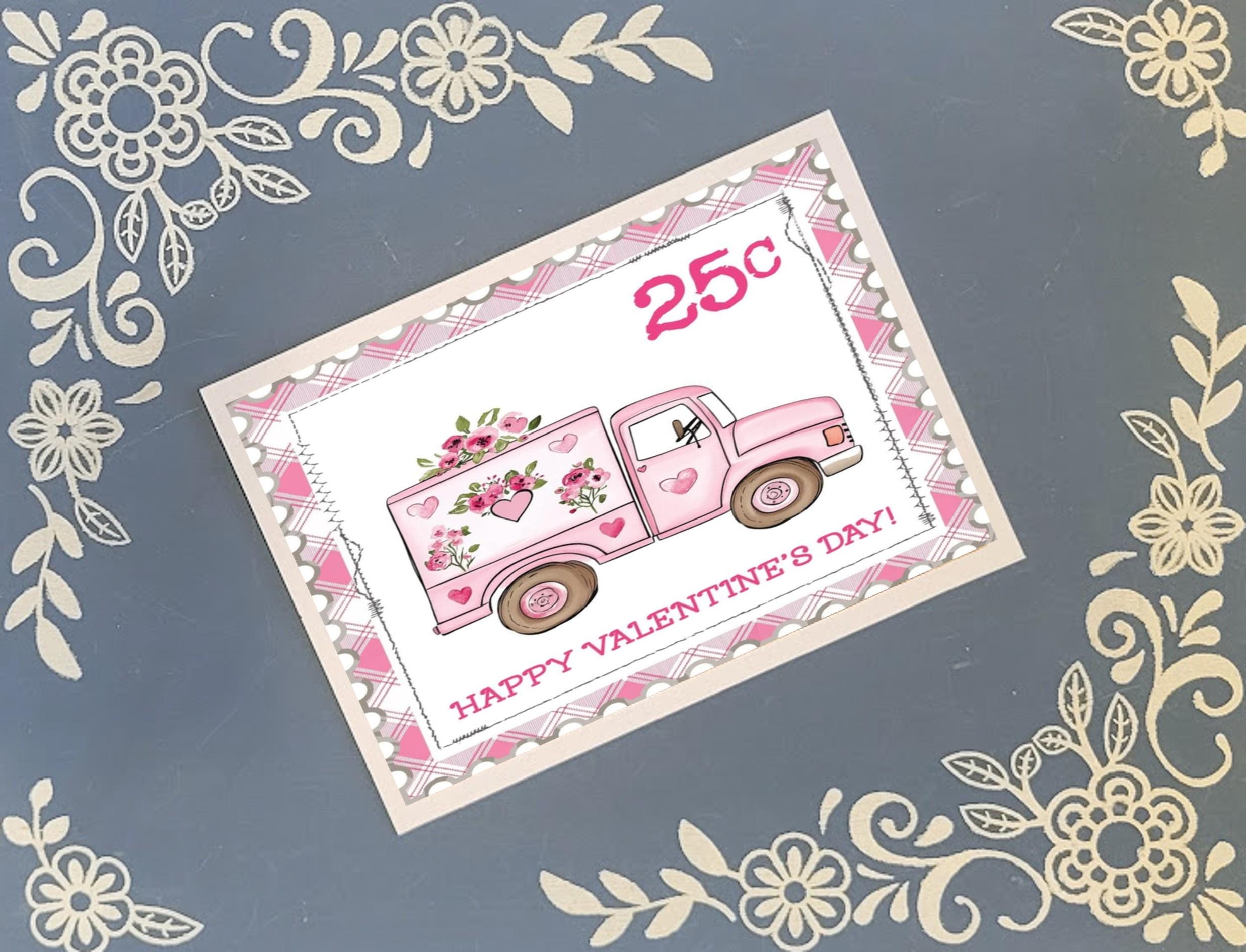 Valentine's Trucks Greeting Card Bundle