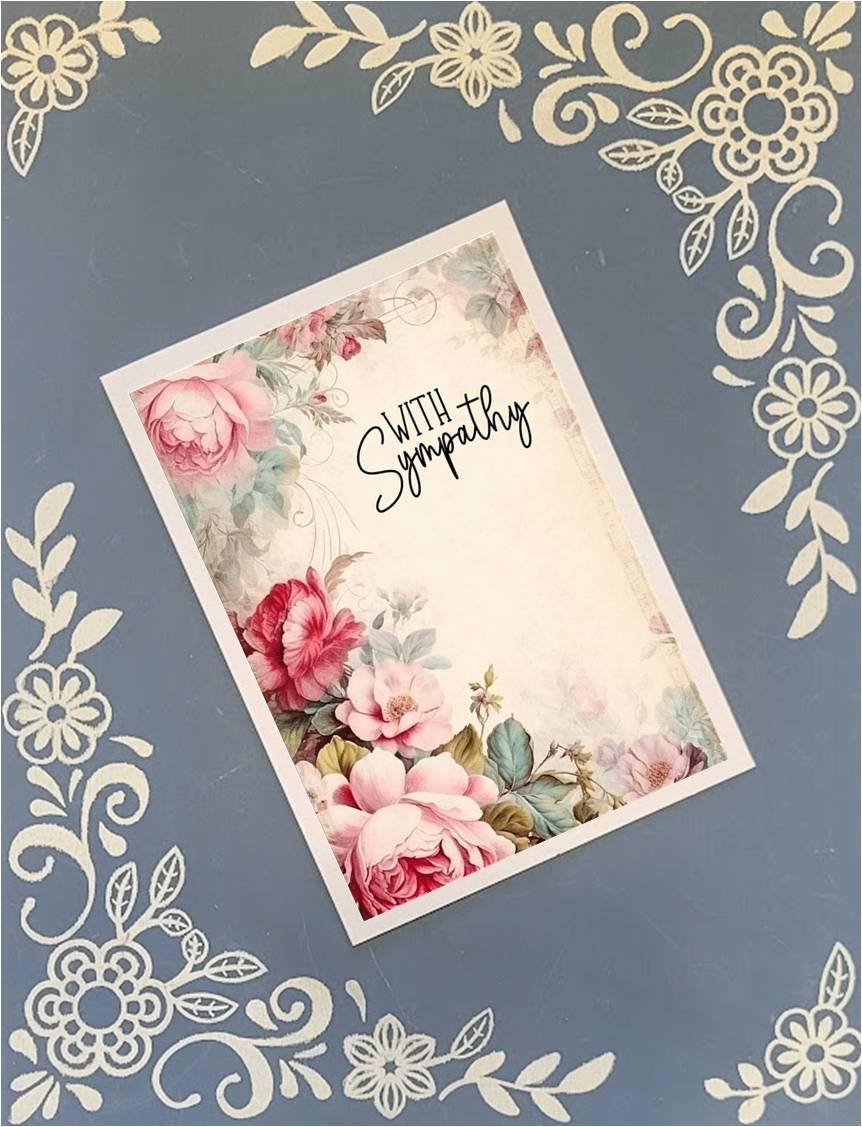With Sympathy Greeting Card Bundle, 5x7 with Envelopes