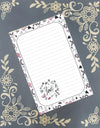 Personalized Valentine's, Love, Hearts, Notepad Stationery