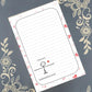 Personalized I Love You This Much, Stick Figure, Notepad Stationery
