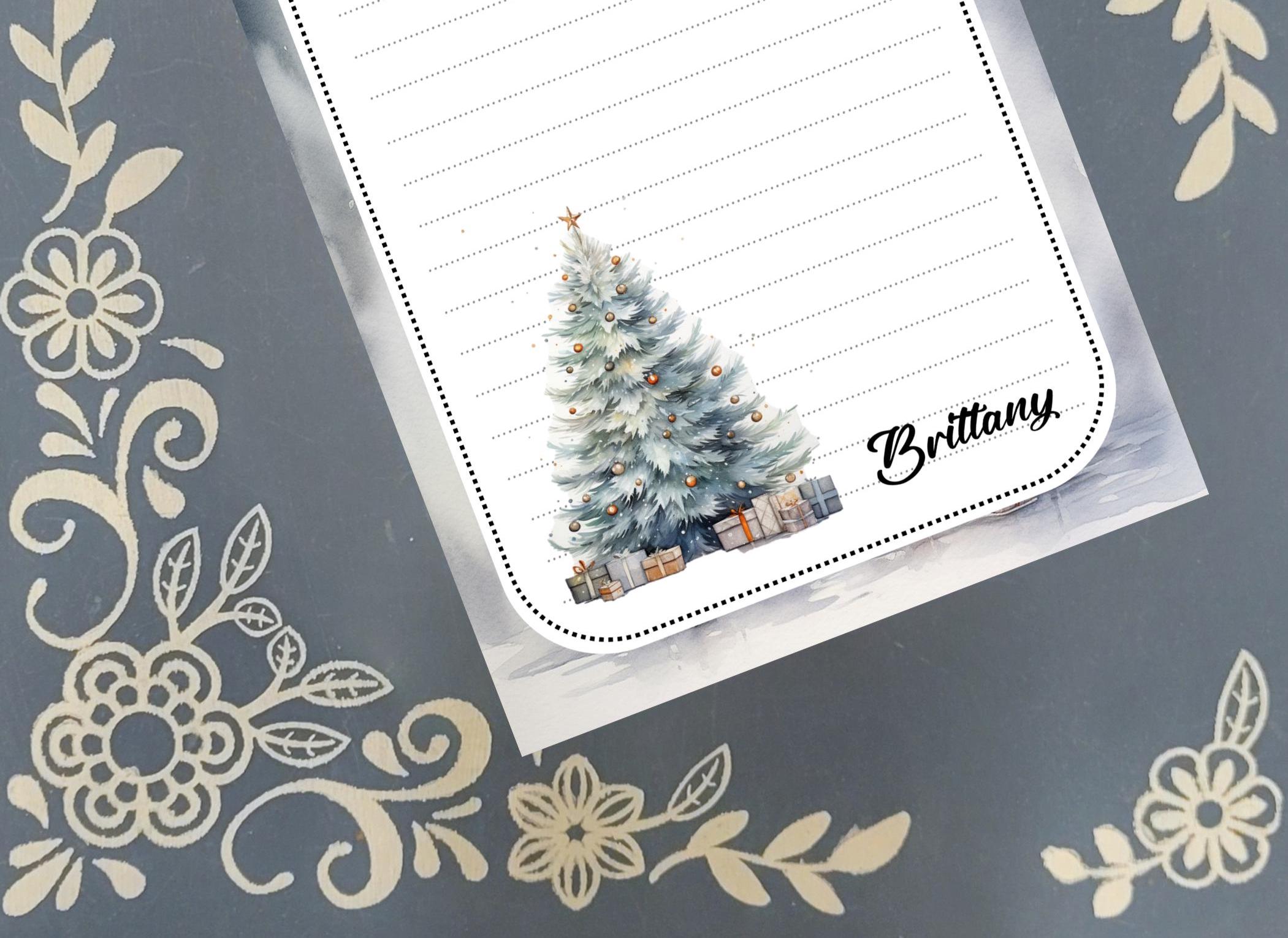 Personalized Christmas Tee, Christmas, Winter, Holiday, Notepad Stationery