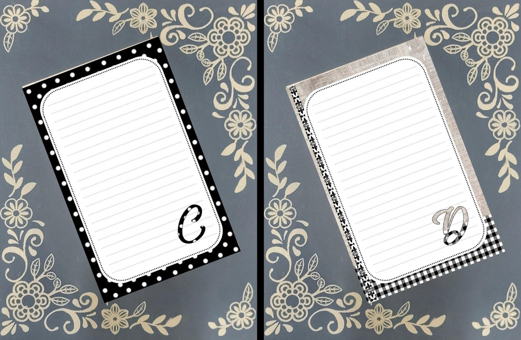 Personalized ABC Animal Notepad, Monogram Stationery