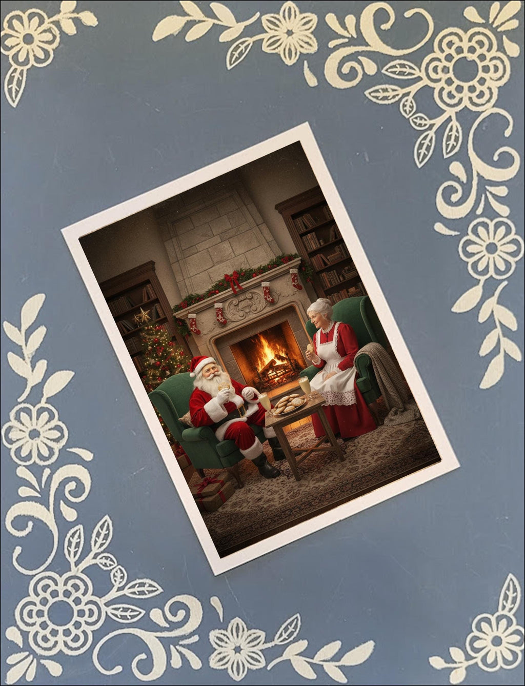 Christmas, Santa, Greeting Card Bundle, 5x7 with Envelopes