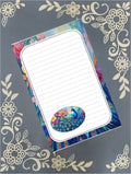 Personalized Peacock Notepad | Custom Bird Motif Stationery