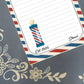 Personalized Barber Shop, Notepad Stationery