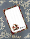 Personalized Sloth with Mug, Christmas, Holiday, Winter Notepad Stationery