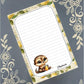 Personalized Otter with Lemonade, Notepad Stationery