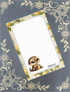 Personalized Otter with Lemonade, Notepad Stationery