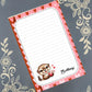 Personalized Valentine's, I Otter Love You, Love, Notepad Stationery