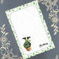 Personalized St. Patrick's Day, Wee Bit Irish, Clover, Notepad Stationery