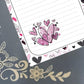 Personalized Valentine's, Hearts, Notepad Stationery