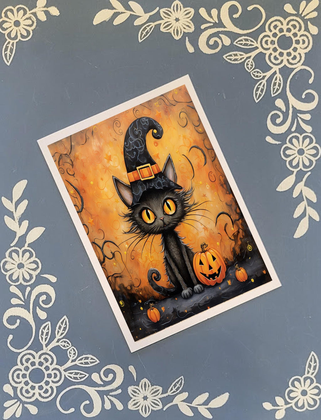 Black Cats Greeting Card Bundle, Halloween