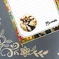 Personalized Baby Goat, black and white, Notepad Stationery