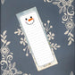 Magnetic Snowman Notepad | Holiday Fridge Grocery List 4x6