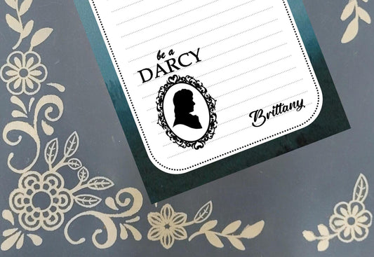 Personalized Pride & Prejudice, In a world of Wickhams be a Darcy, Notepad Stationery