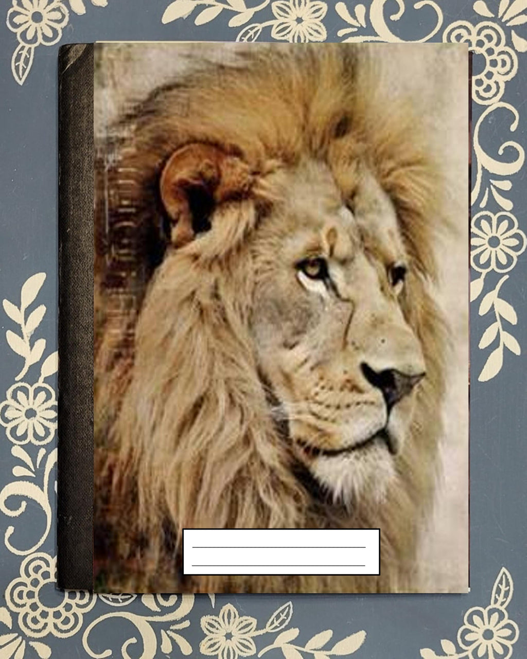 Lion, Covered Notebook