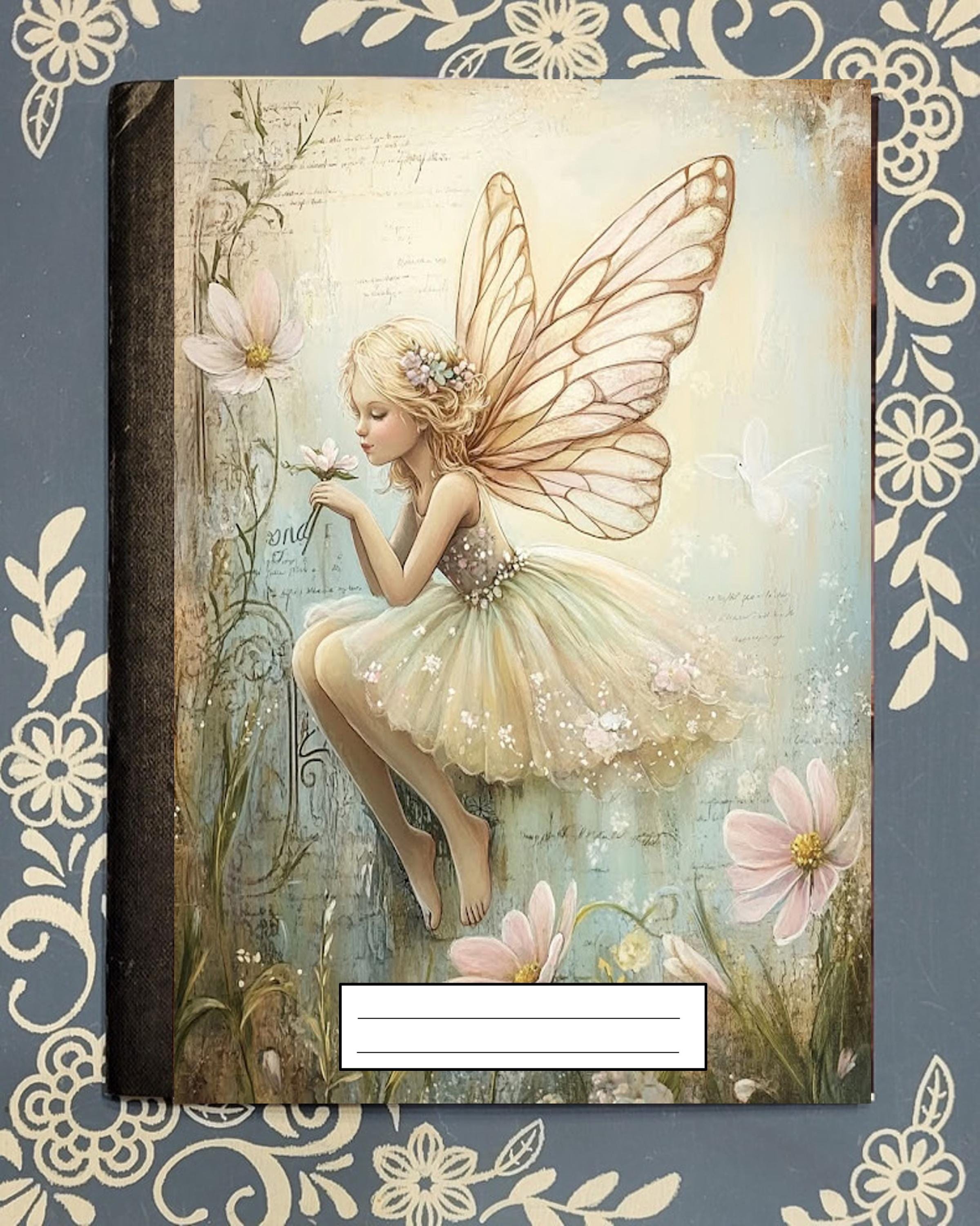 Fairy, Pastel Woodland Fairy 1, Covered Notebook