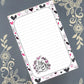 Personalized Valentine's, Be Mine, Hearts, Notepad Stationery