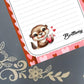 Personalized Valentine's, I Otter Love You, Love, Notepad Stationery