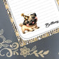 Personalized Happy New Year, Adorable Pug, Notepad Stationery
