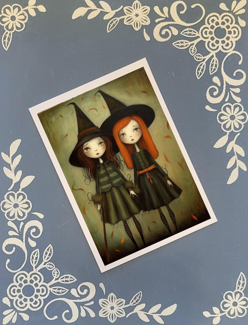 Witches Greeting Card Bundle, Halloween, 5x7 with Envelopes