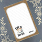 Personalized Coffee, Life is Brew-Tiful, Notepad Stationery