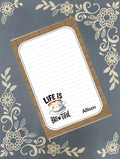 Personalized Coffee, Life is Brew-Tiful, Notepad Stationery