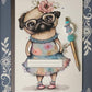 Dog, Fancy Pug, Covered Notebook