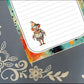 Personalized Clown, teal & orange, Notepad Stationery