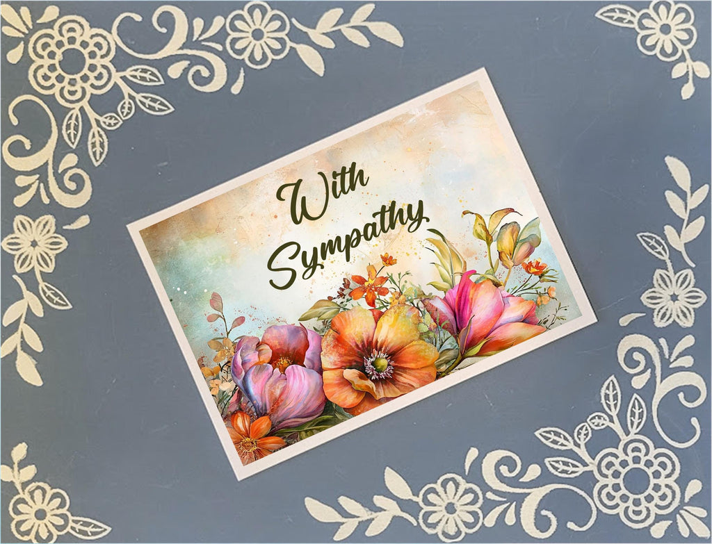 With Sympathy Greeting Card Bundle, 5x7 with Envelopes