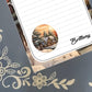 Personalized Winter Cabin, Christmas, Winter, Holiday, Notepad Stationery