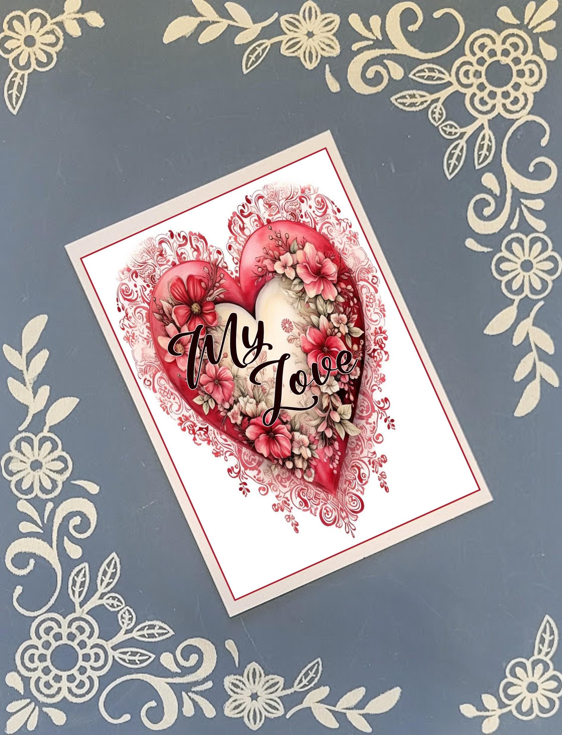 Love, Wedding, Valentine's, Anniversary, personalizable, Greeting Card Bundle