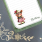 Personalized Pig, smart girl pig, Notepad Stationery