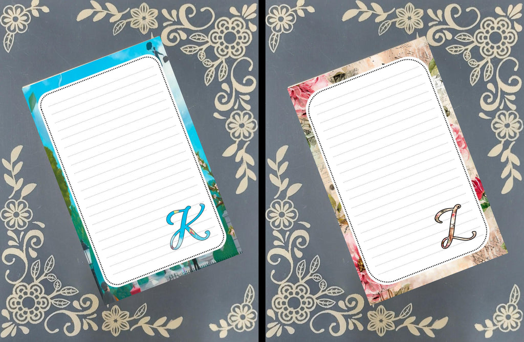 Personalized ABC Animal Notepad, Monogram Stationery
