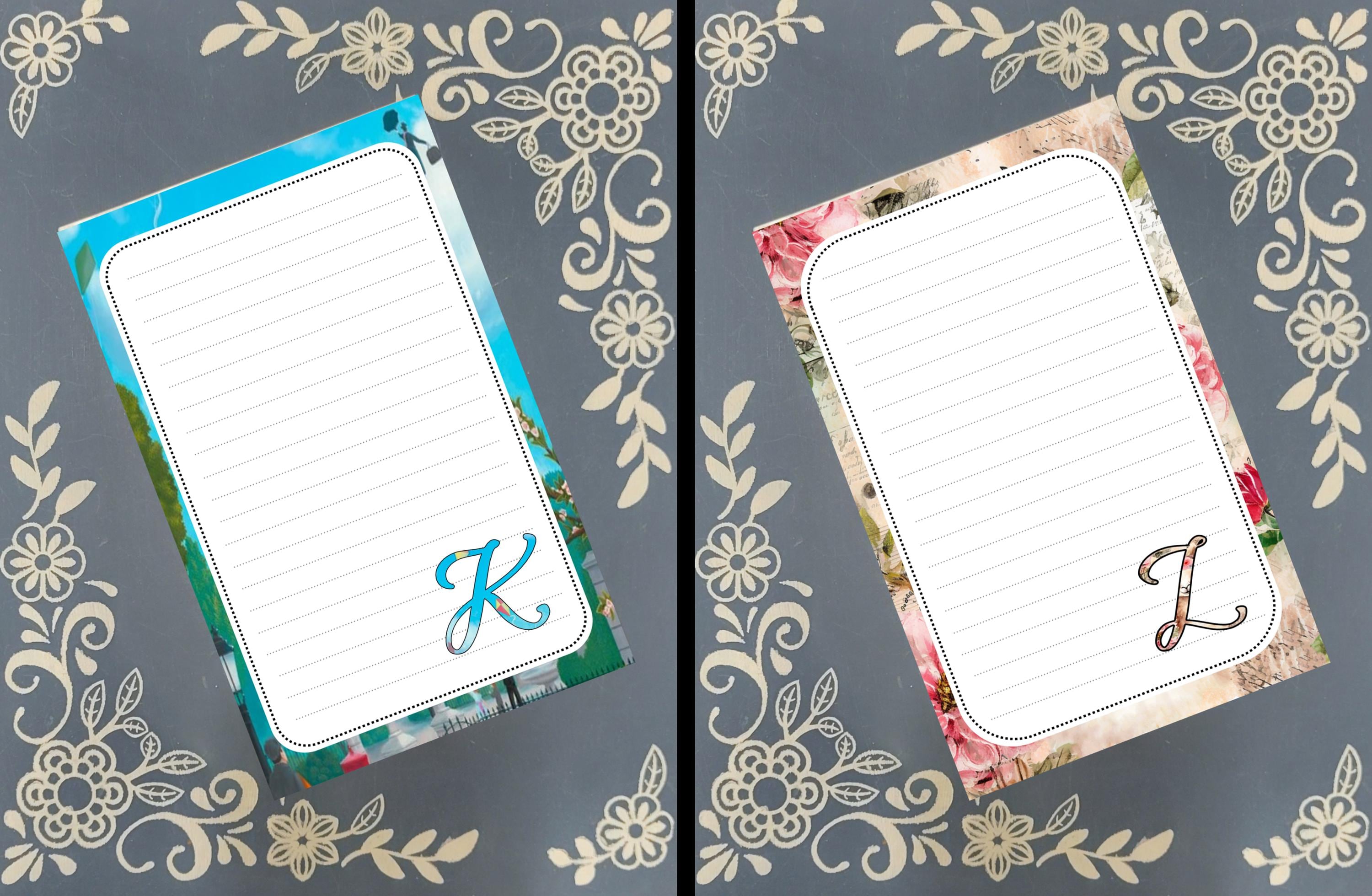 Personalized ABC Animal Notepad, Monogram Stationery