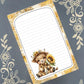 Personalized Cow, Highland Cow in Sunflowers 2 Notepad Stationery