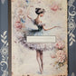Ballerina, blue ballerina, Covered Notebook