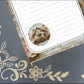 Personalized Home, antique lace background, Notepad Stationery