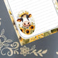 Personalized Cow in Sunflowers 1 Notepad Stationery