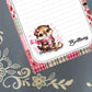 Personalized Winter Otter, Christmas, Holiday, Notepad Stationery