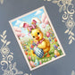 Easter Bunny & Chicks Greeting Card Bundle, 5x7 with Envelopes